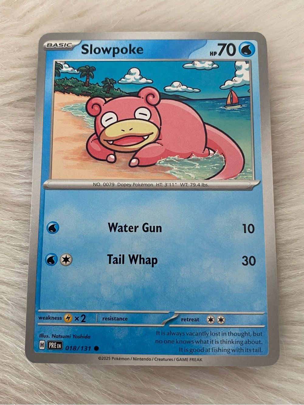 Pokémon TCG Slowpoke Prismatic Evolutions 018/131
